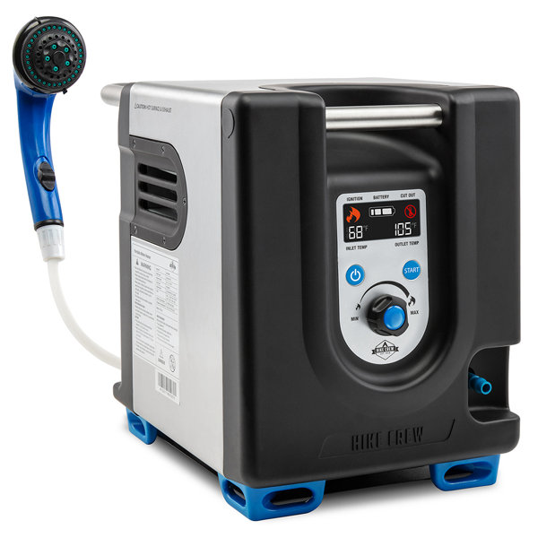 Chauffe-eau portatif sans réservoir au propane Onsen 5L 1,3 gal/min 32 000 BTU avec pompe et accumulateur